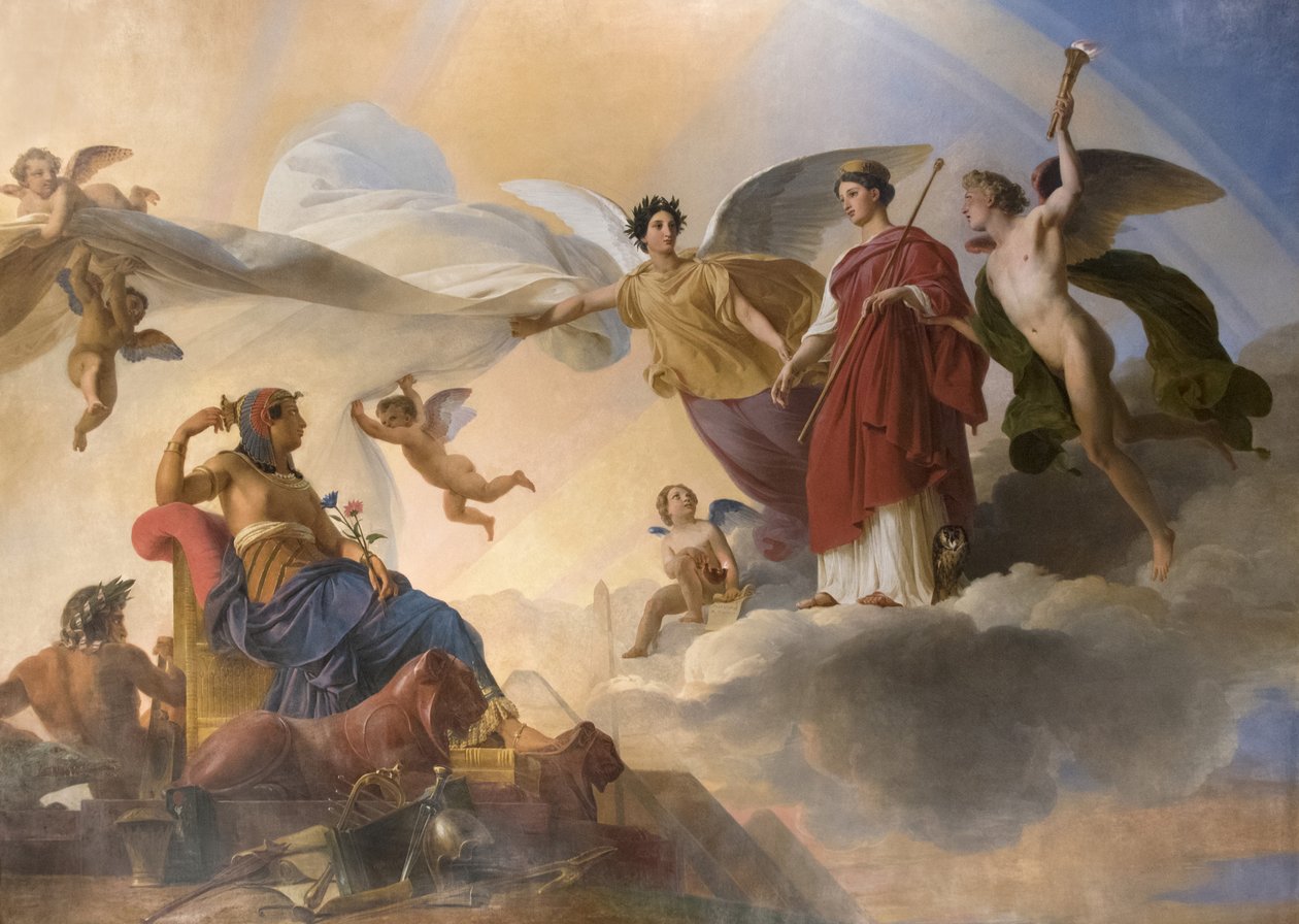 Studien og Genia vier det gamle Egypt til Hellas av Francois Edouard Picot