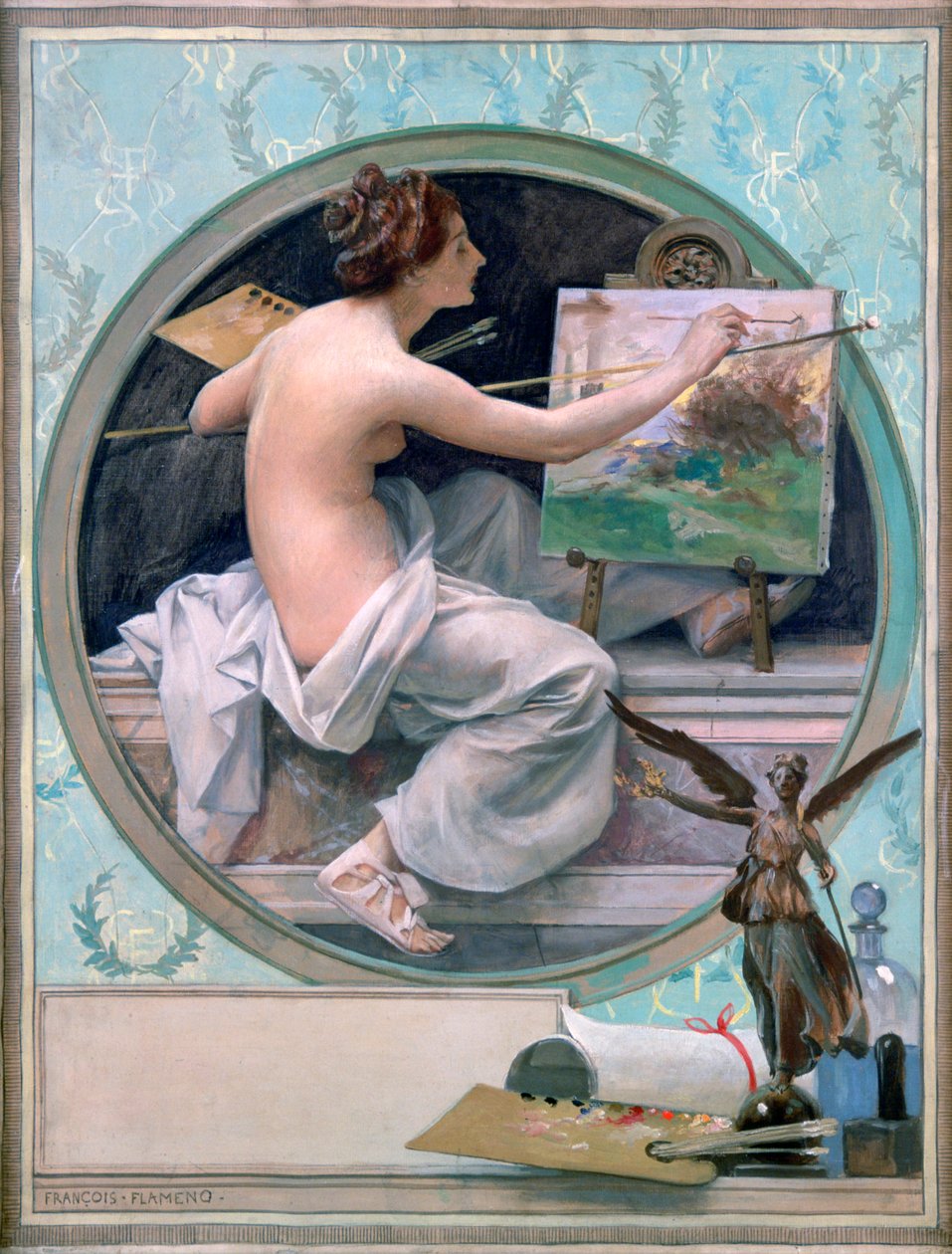 Allegory, 1856-1923 av Francois Flameng