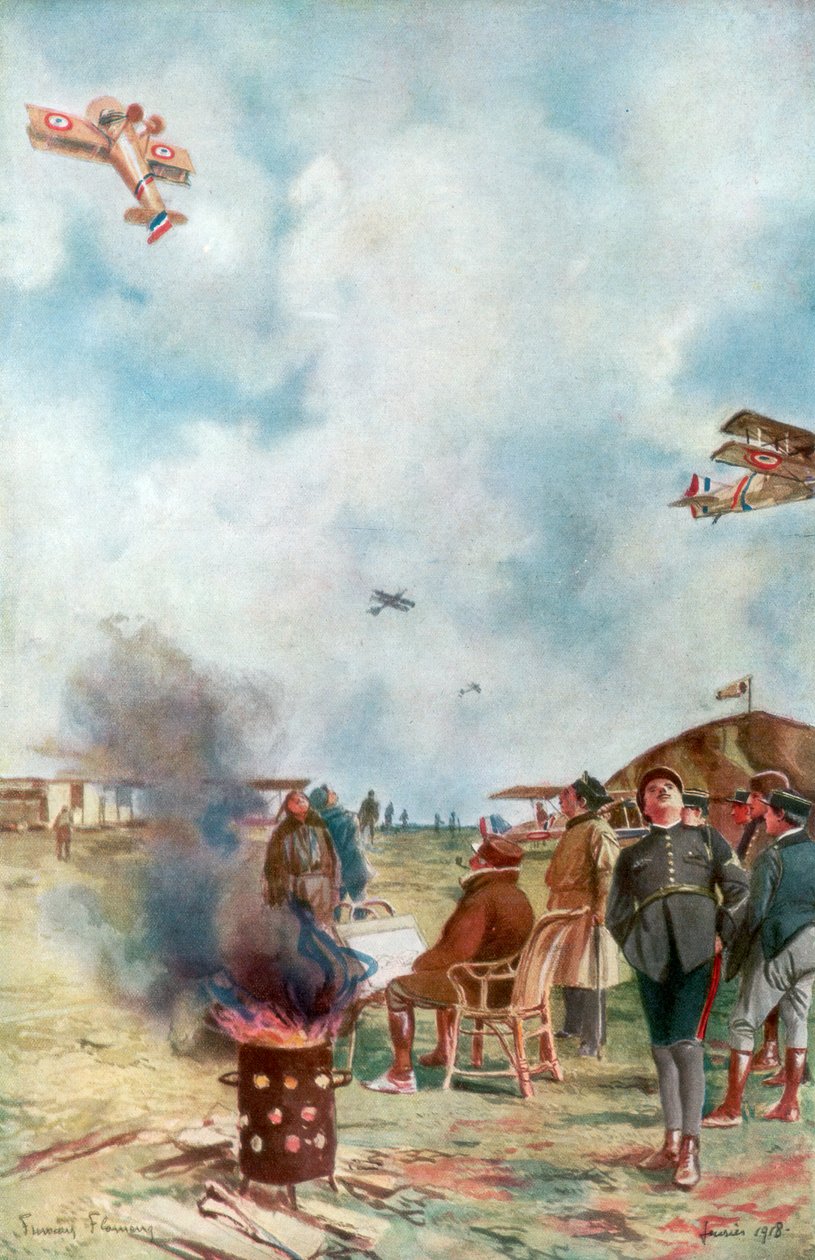 En inversjon litt nær bakken, 1918, 1926 av Francois Flameng