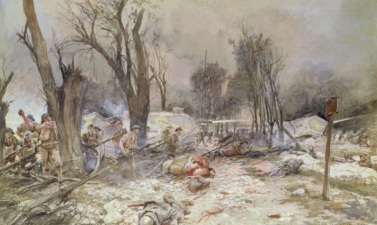 Offensiven ved Saint-Pierre-Aigle, juli 1918 av Francois Flameng