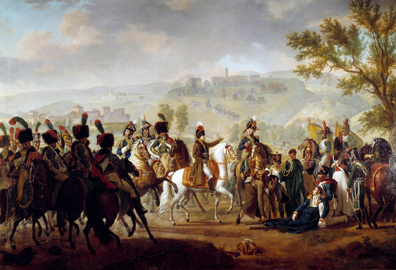 General Causses død i slaget ved Dego i nærvær av Bonaparte 16. april av Francois Henri Mulard