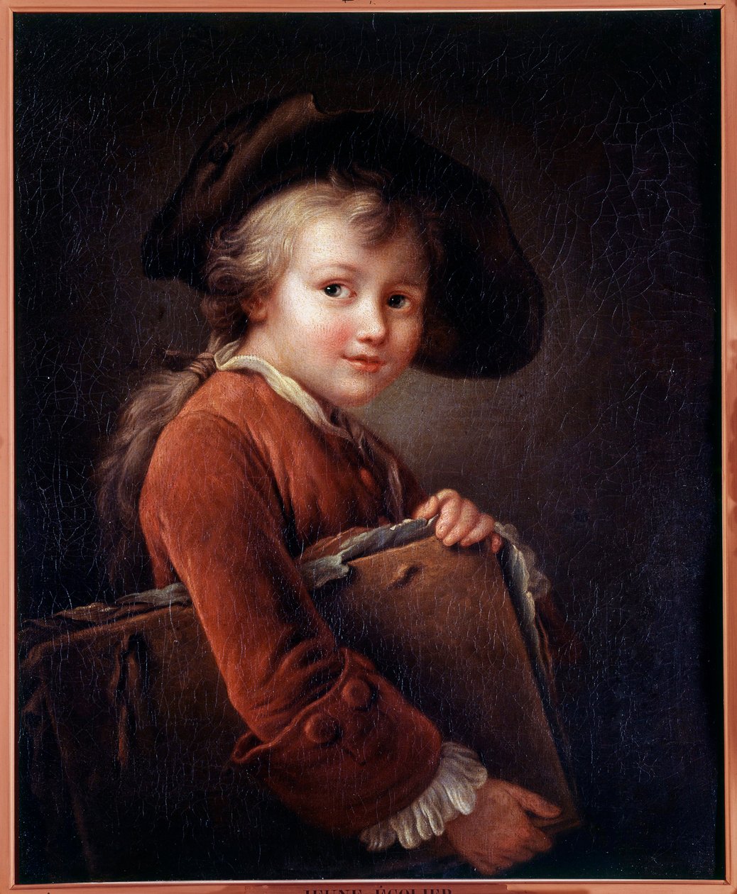 En ung elev maleri etter Francois Hubert Drouais (1727-1775) 1700-tallet av Francois Hubert Drouais
