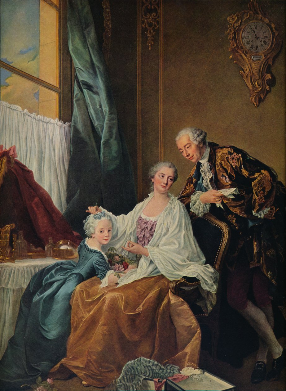 Familieportrett, 1756 av Francois Hubert Drouais