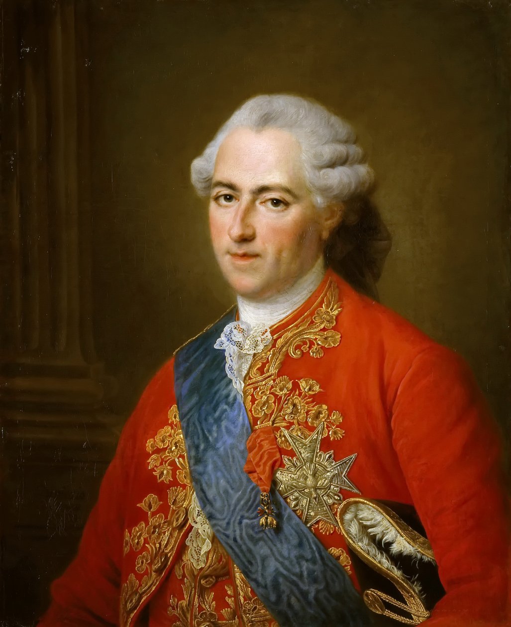 Portrett av kong Ludvig XV 1710-1774 av Francois Hubert Drouais