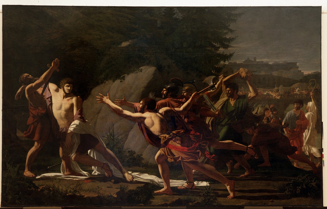 Caius Gracchus død (en av Gracques) (2. århundre f.Kr.) av Francois Jean Baptiste Topino Lebrun