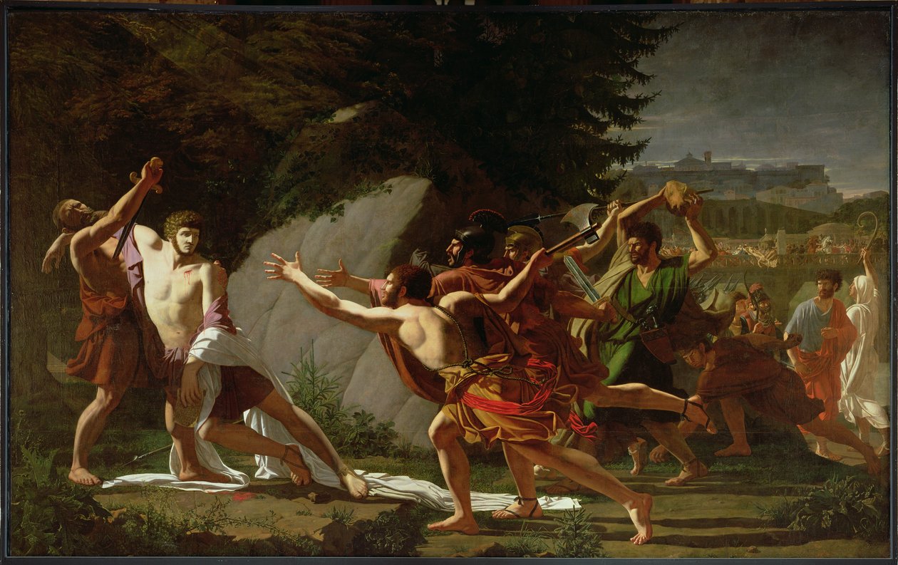 Caius Gracchus død (ca. 159-121 f.Kr.) 1792-97 av Francois Jean Baptiste Topino Lebrun