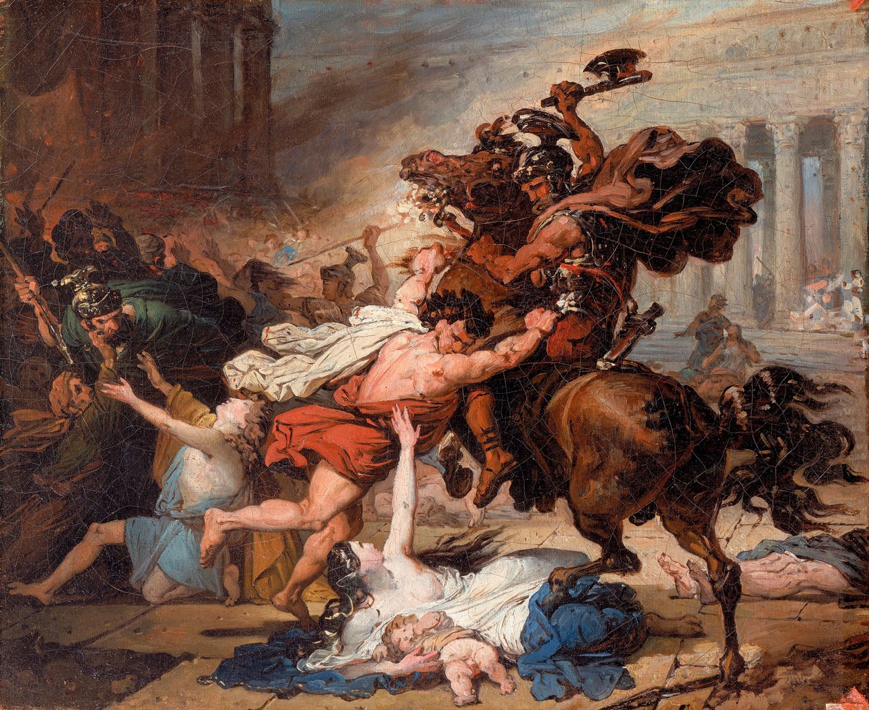 Ødeleggelsen av Jerusalem av romerne av François Joseph Heim