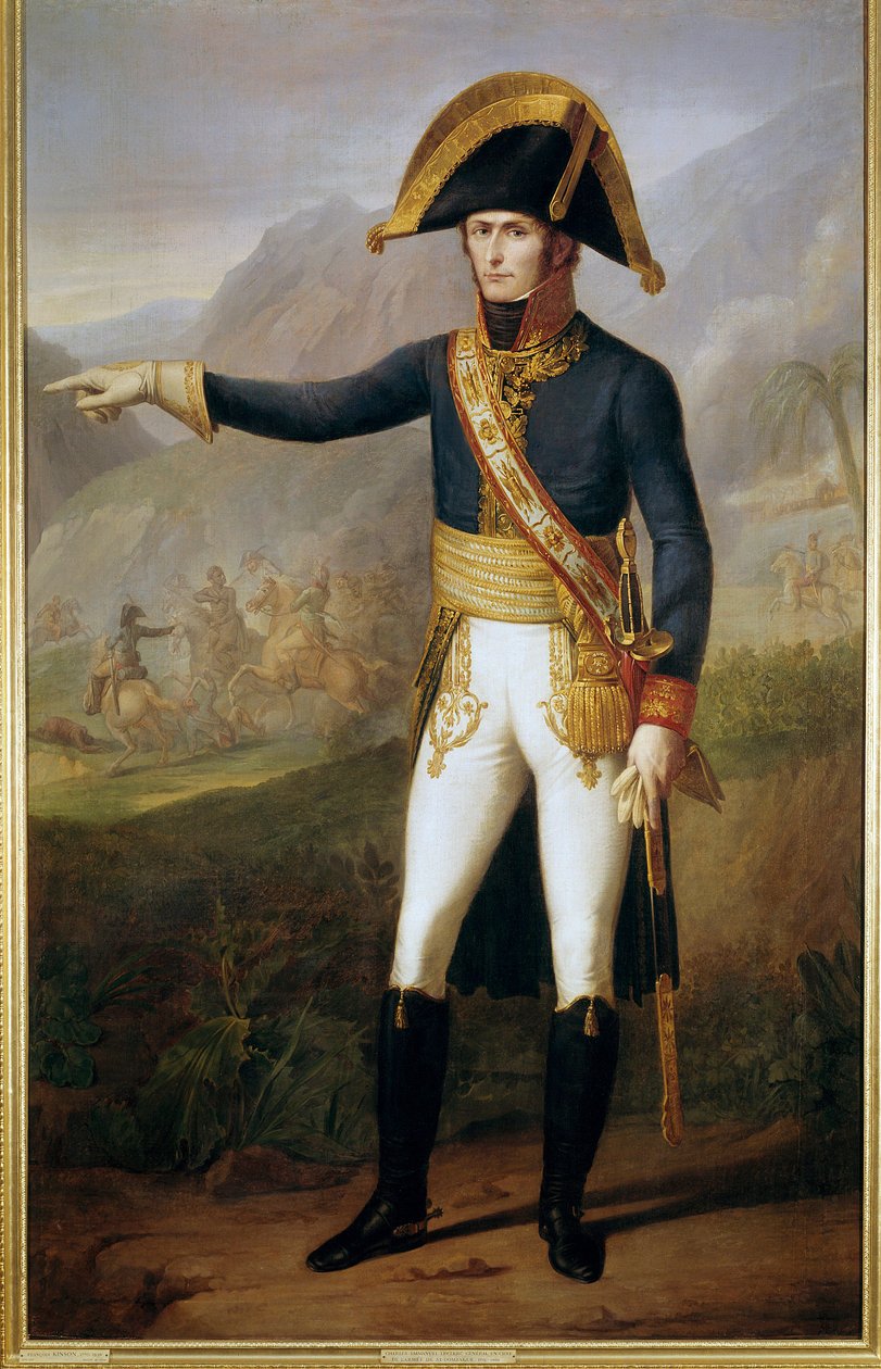 Portrett i full lengde av Charles Emmanuel Leclerc (1772-1802) general for hæren til Santo Domingo Maleri av Francois Joseph Kinson (1770-1839) eller Kinsoen. 1804 Søn. 2,07 x 1,27 m - portrett i full lengde av Charles Emmanuel Leclerc (1772–1802), general av Francois Josephe Kinson