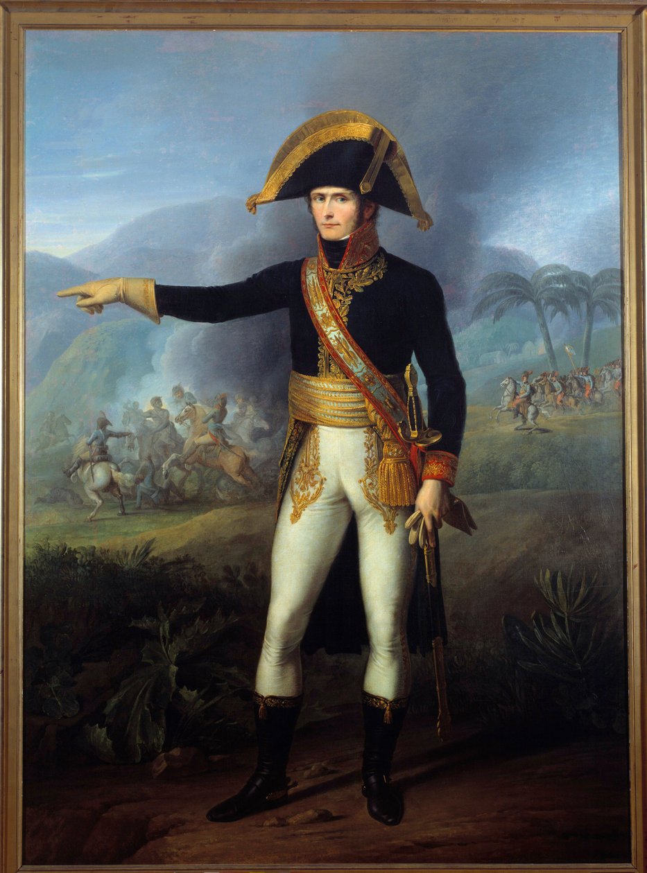 Portrett til fots av general Charles Leclerc (1772-1802) Maleri av Francois Joseph Kinson (1771-1839) Malmaison fra 1800-tallet, musee du chateau av Francois Josephe Kinson