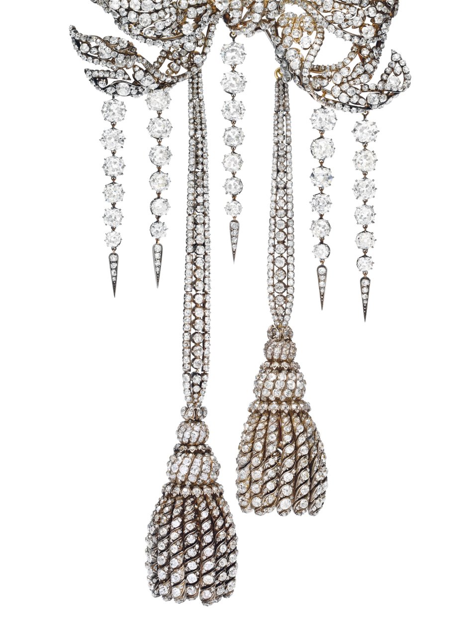 The Empress Eugenie Brooch, ca. 1855 (diamanter og sølvtopp) av Francois Kramer