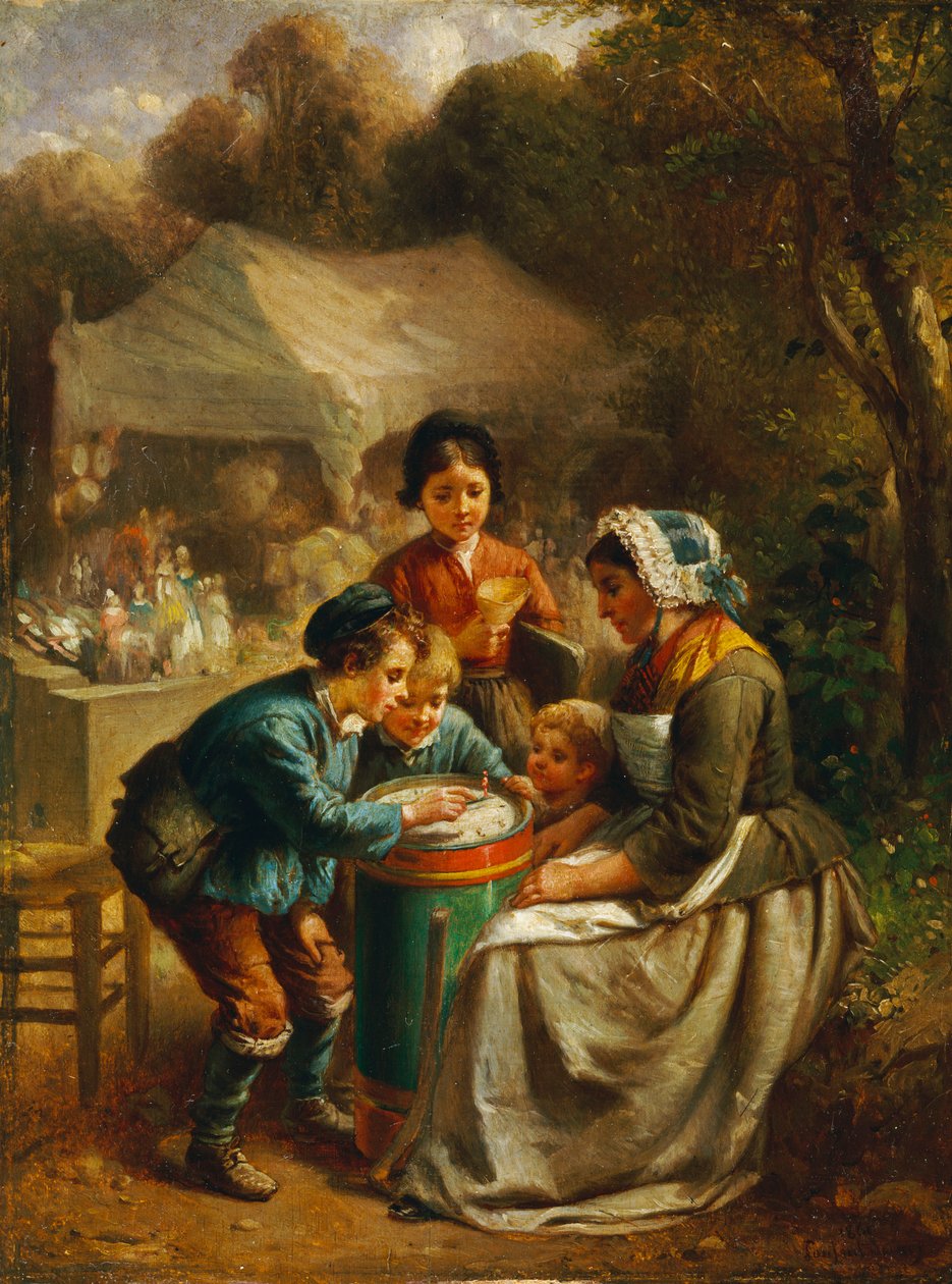 Leketøyselgeren, 1860 av Francois Louis Lanfant de Metz
