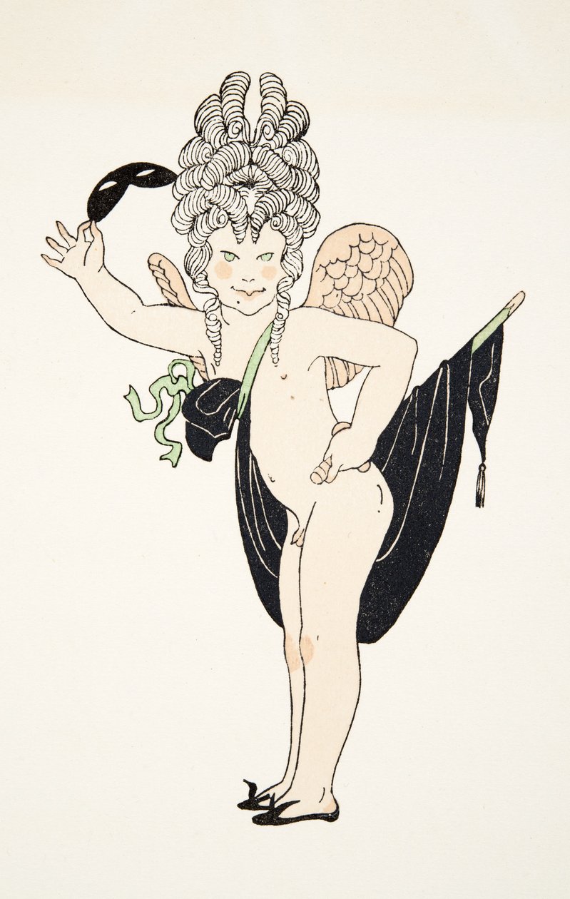 Cherub fra Personages de Comedie, pub. 1922 (stensiltrykk) av Francois Louis Schmied
