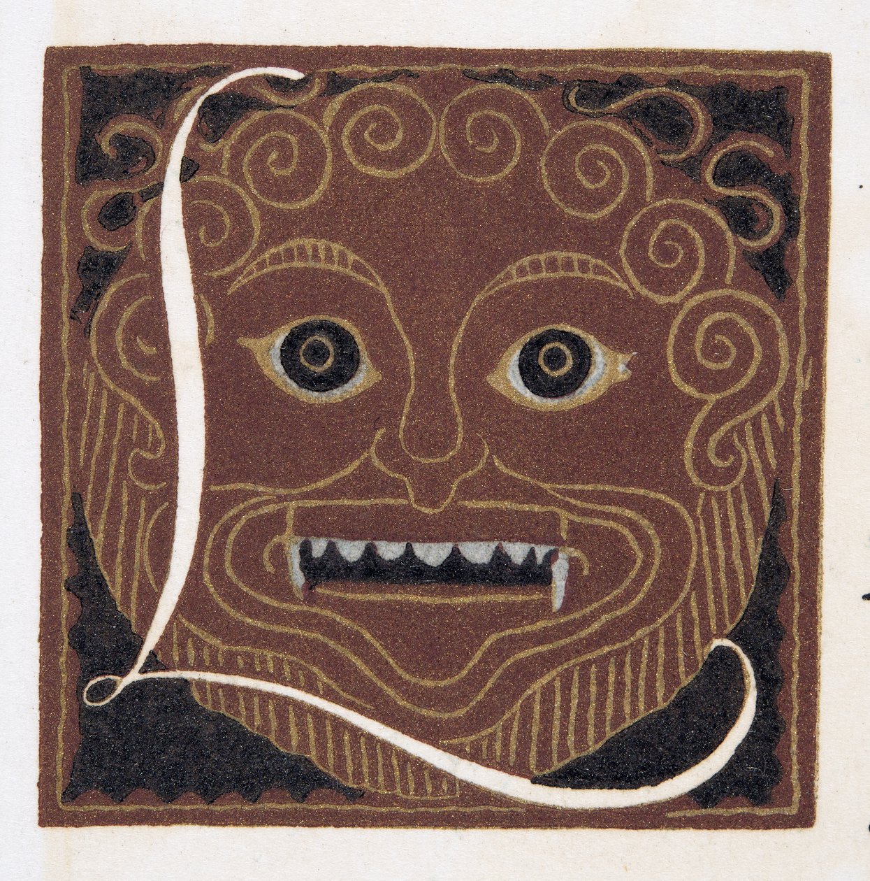 FaceMask, pub. 1922 (stensiltrykk) av Francois Louis Schmied