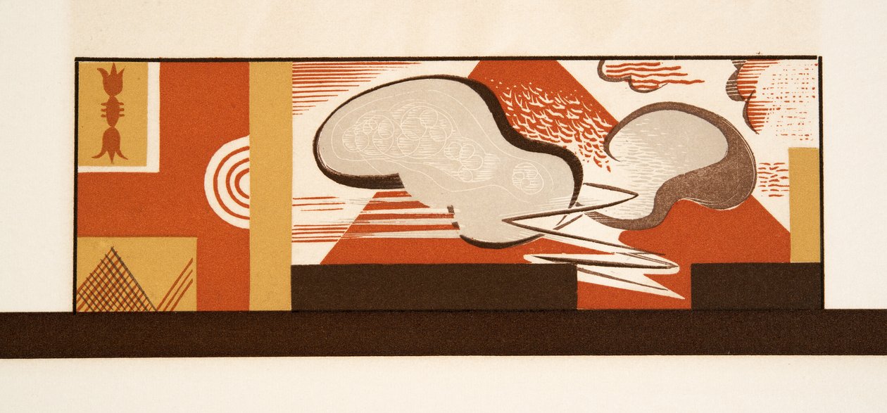 Grafisk illustrasjon fra Prometheus Enchained av Aeschylus, pub. 1941 (stensiltrykk) av Francois Louis Schmied