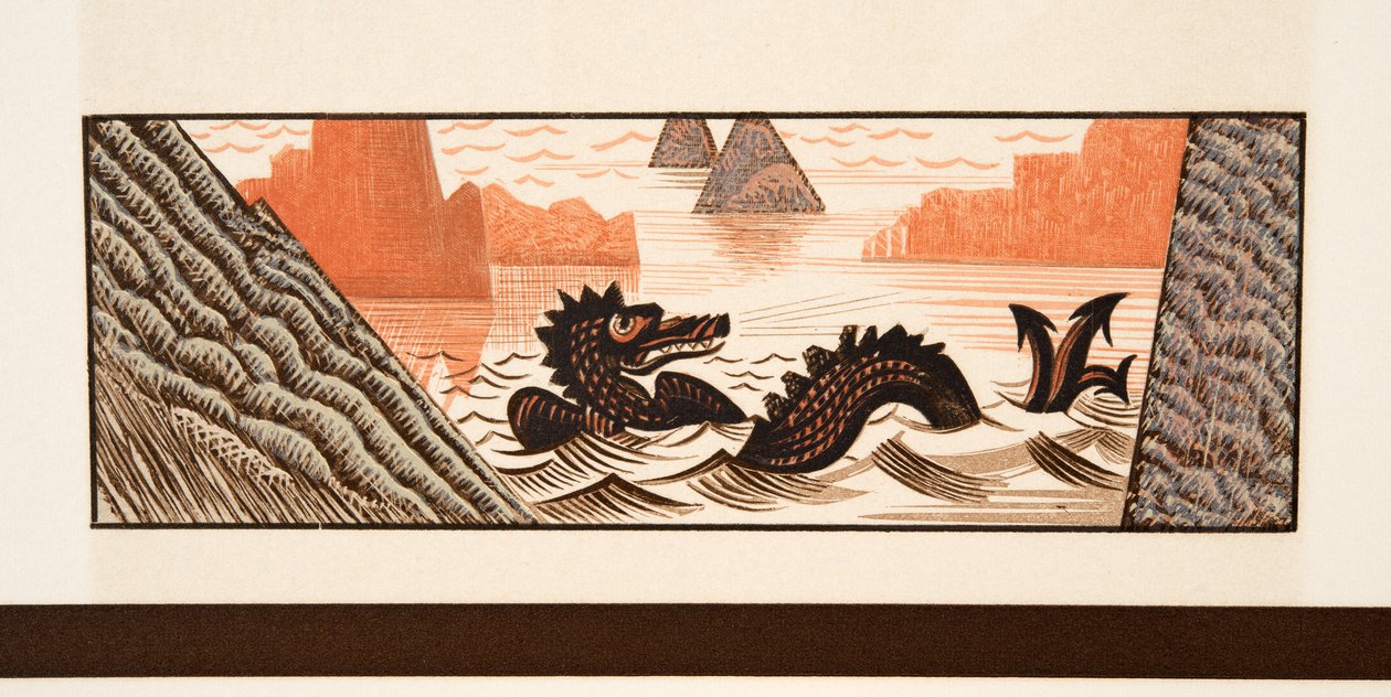 Grafisk illustrasjon fra Prometheus Enchained av Aeschylus, pub. 1941 (stensiltrykk) av Francois Louis Schmied