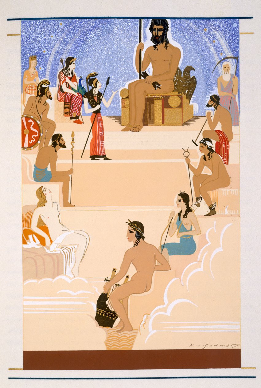 The Worship of Zeus, en illustrasjon fra 
