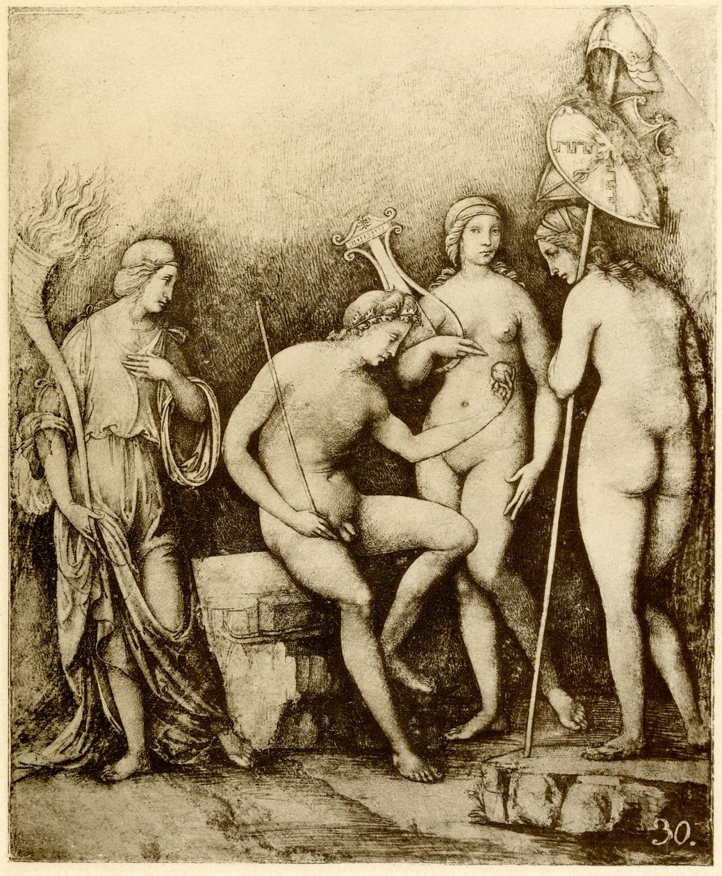 Paris-dommen av Francois Louis Thomas Francia