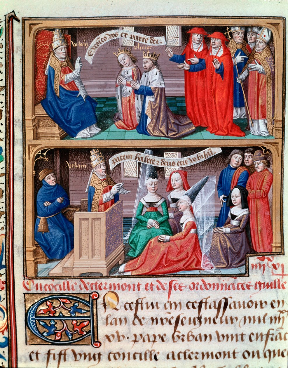 Council of Clermont (1095): preche of the First Crusade av Urbain II - Ekskommunikasjon av pave Urban II av Philip I, konge av Frankrike og Bertrade av Montfort i 1095 - Pave Urbain III henvender seg til fire unge kvinner (Council of Clermont i 1095, Excom av Maître François