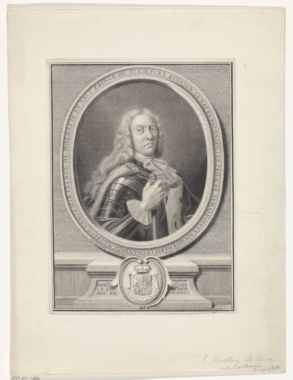 Portrett av Dimitrie Cantemir (1673-1723) av Francois Morellon la Cave