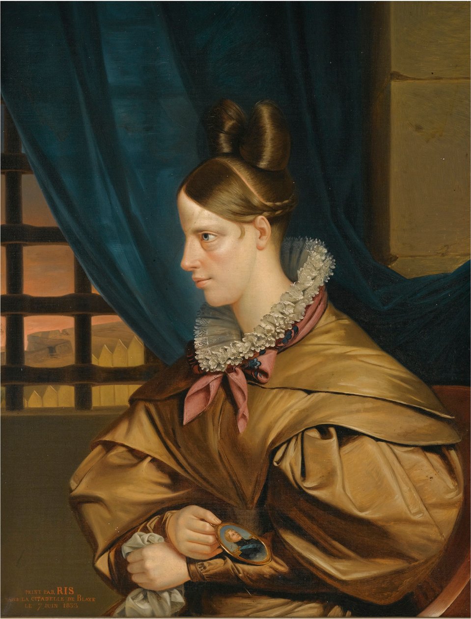 Hertuginnen av Berry (Marie Caroline de Bourbon Siciliene av Francois Nicholas Riss