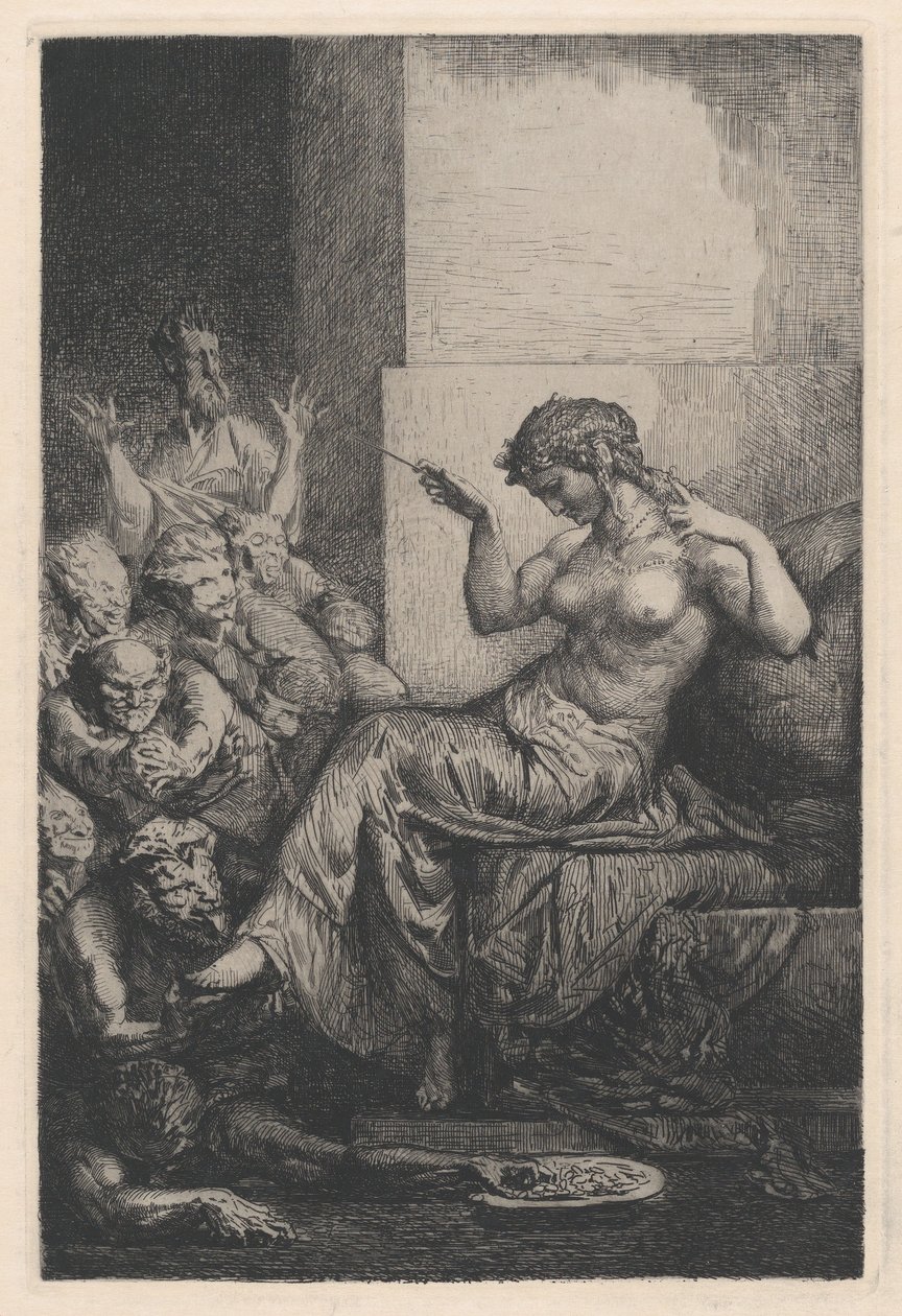 Allegorie, 1800-tallet. av Francois Nicolas Chifflart