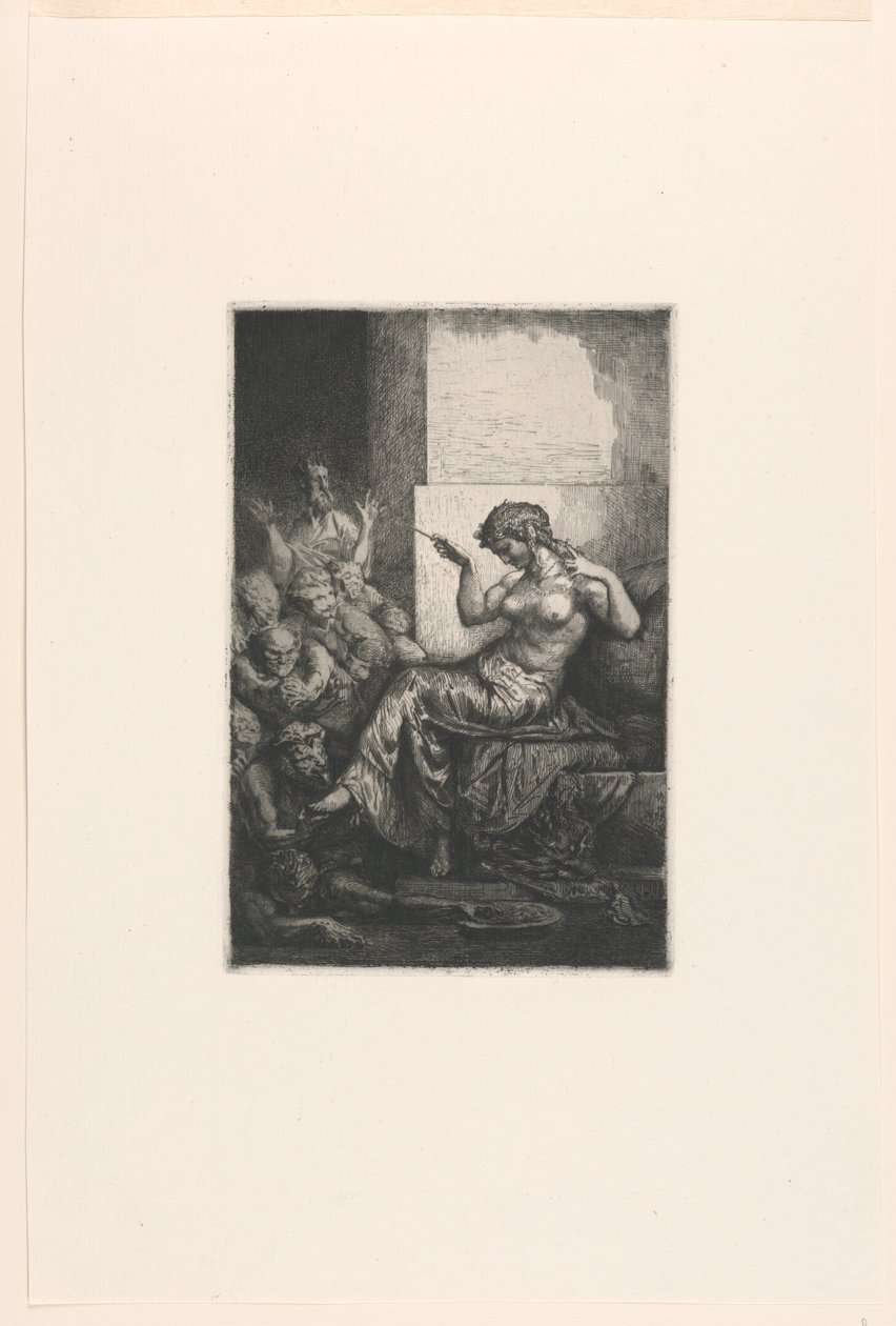 Cleopatra (?) av Francois Nicolas Chifflart