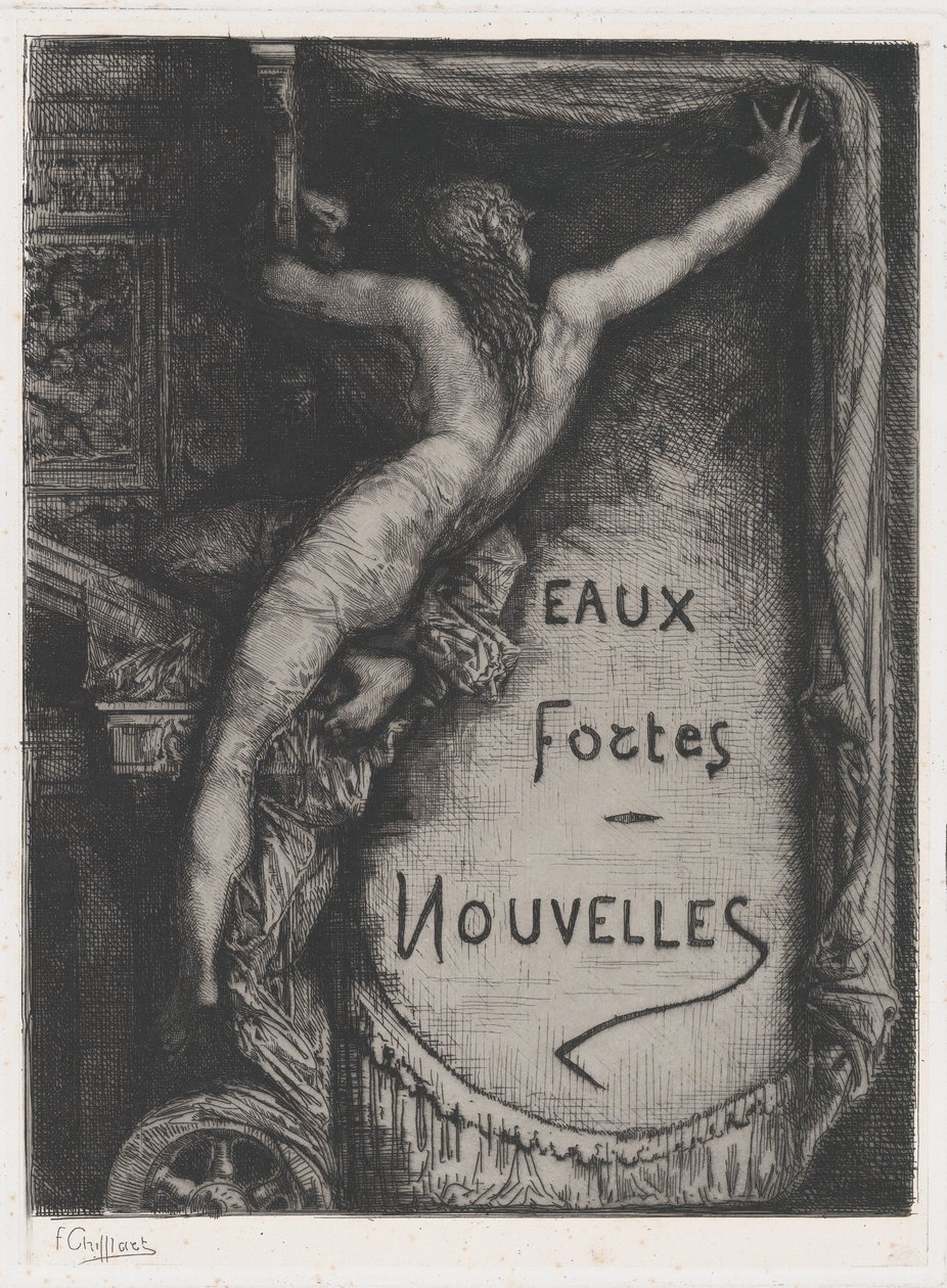 Omslag til Eaux Fortes Nouvelles, slutten av 1800-tallet. av Francois Nicolas Chifflart
