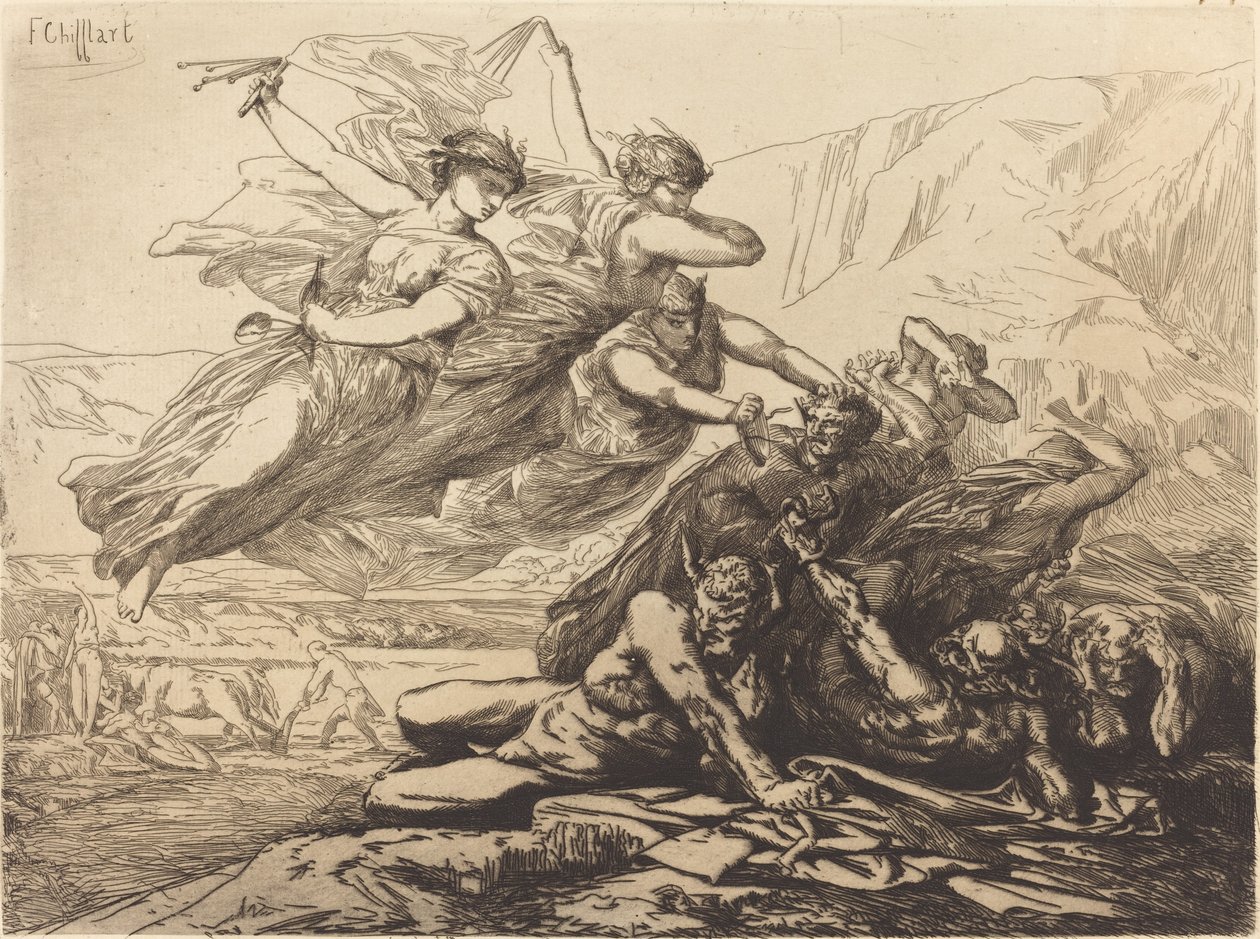 Rettferdighet, hevn og sannhet av Francois Nicolas Chifflart