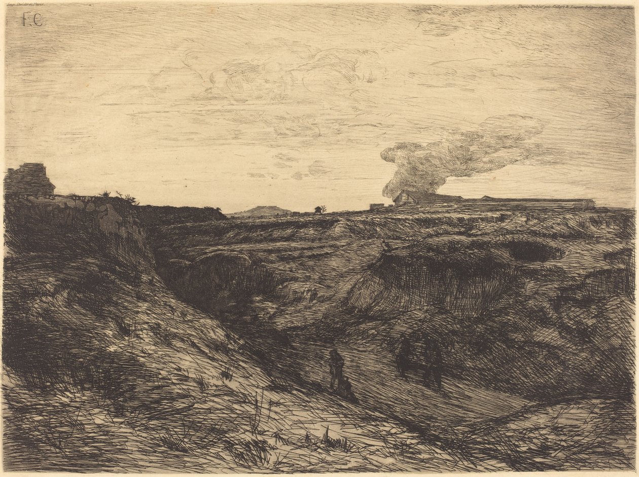 Steinbrudd nær Montmartre av Francois Nicolas Chifflart