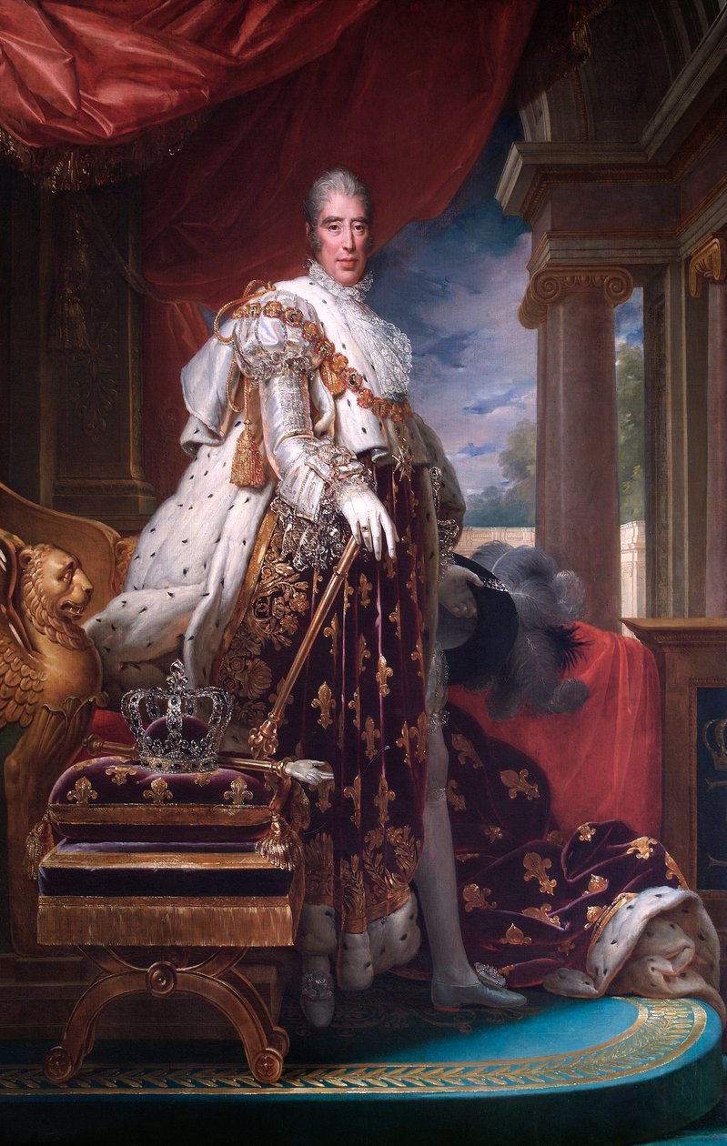 Charles X (olje på lerret) av Baron François Pascal Simon Gérard