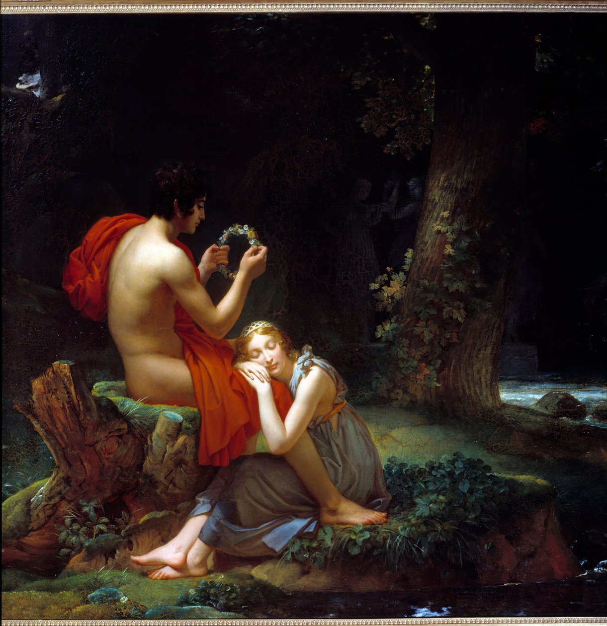Daphnis og Chloe. Maleri av Francois Gerard (1770-1837) av Baron François Pascal Simon Gérard