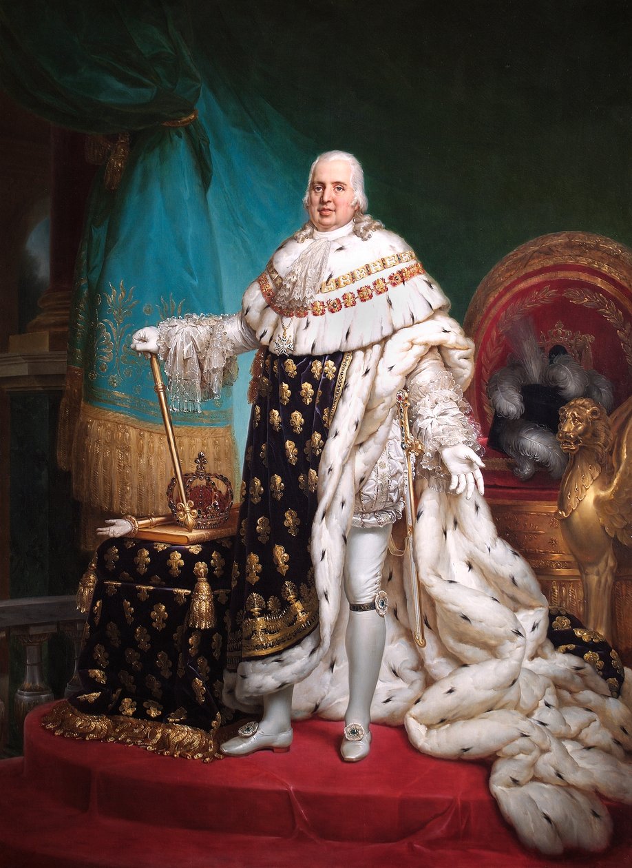 Louis XVIII (olje på lerret) av Baron François Pascal Simon Gérard