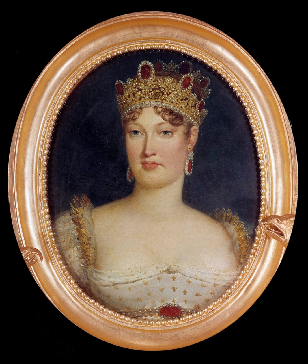 Medaljongportrett av imponen Marie-Louise (Marie Louise fra Habsburg Lorraine av Baron François Pascal Simon Gérard