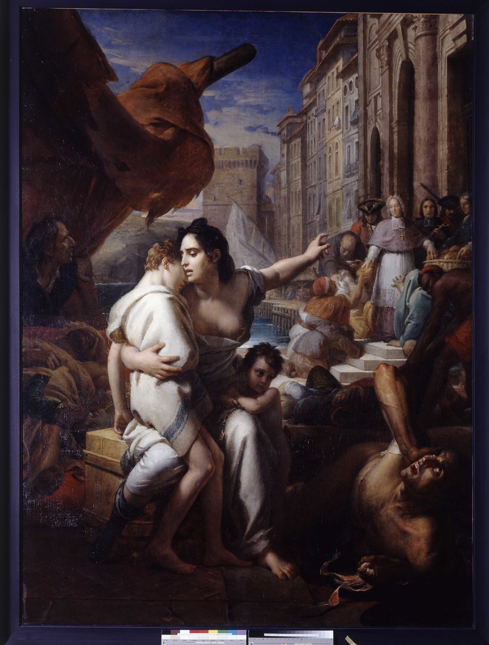 Monsignor av Belsunce under pesten i Marseille av Baron François Pascal Simon Gérard