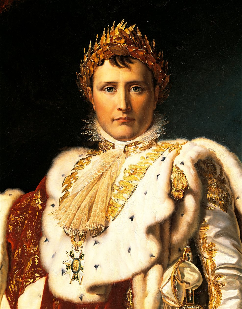 Napoleon Bonaparte i keiserens klær, av Francois Baron Gerard (1770-1837) ca 1805 av Baron François Pascal Simon Gérard