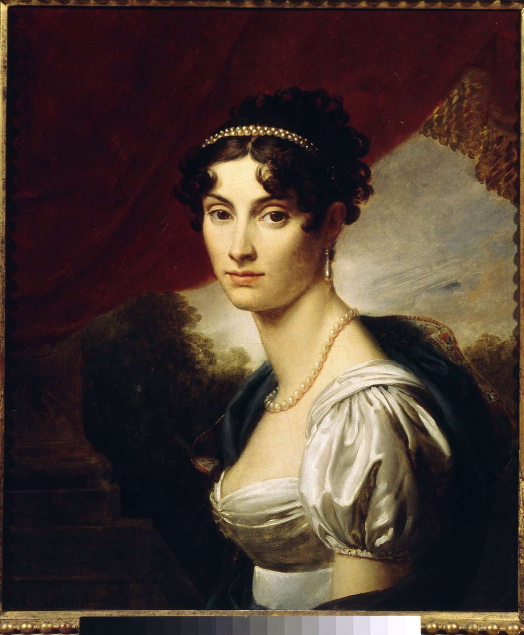 Portrett av grevinnen Maria Kochubel (Portrett av grevinnen Maria Kochubel). Maleri av Francois Pascal Simon Gerard (1770-1837), olje på lerret av Baron François Pascal Simon Gérard