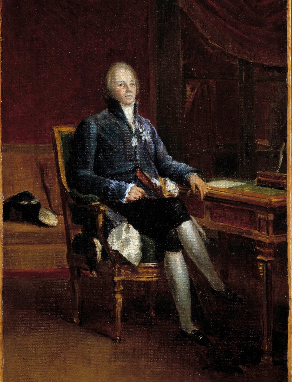 Portrett i full lengde av Charles Maurice de Talleyrand Perigord, prins av Benevento (1754-1838) Maleri av Francois Gerard (1770-1837). 1808. Størrelse 0,32 x 0,22 m. Versailles, Chateau-museet av Baron François Pascal Simon Gérard
