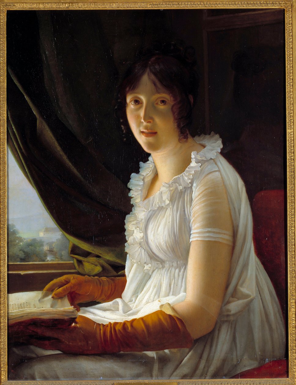 Portrett av Madame Barbier Walbonne (1763-1837) kone til maleren Jacques Luc Barbier Maleri av Francois Gerard (1770-1837) 1796 Søn. 0,79x0,59 m av Baron François Pascal Simon Gérard