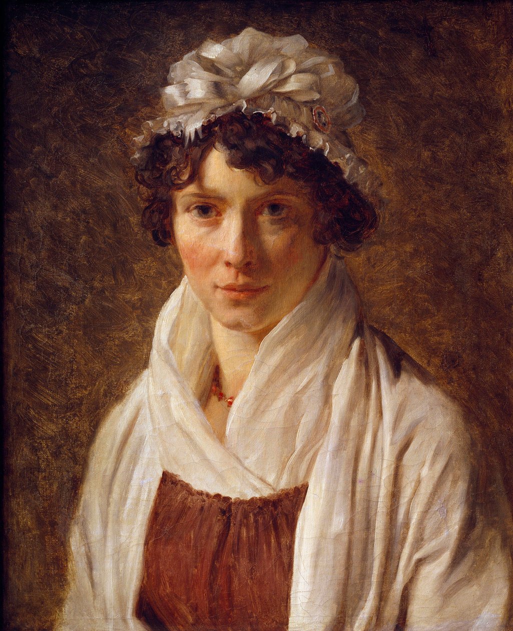 Portrett av Madame Lecerf, født Gerard, fetter til kunstneren Maleri av Francois Gerard (1770-1837) 1794 Søn. 0,56x0,47 m av Baron François Pascal Simon Gérard