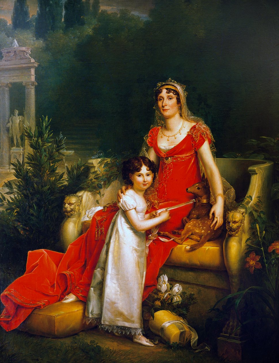 Portrett av Maria Anna Bonaparte, kjent som Elisa Baciocchi (Ajaccio 1777-Trieste av Baron François Pascal Simon Gérard