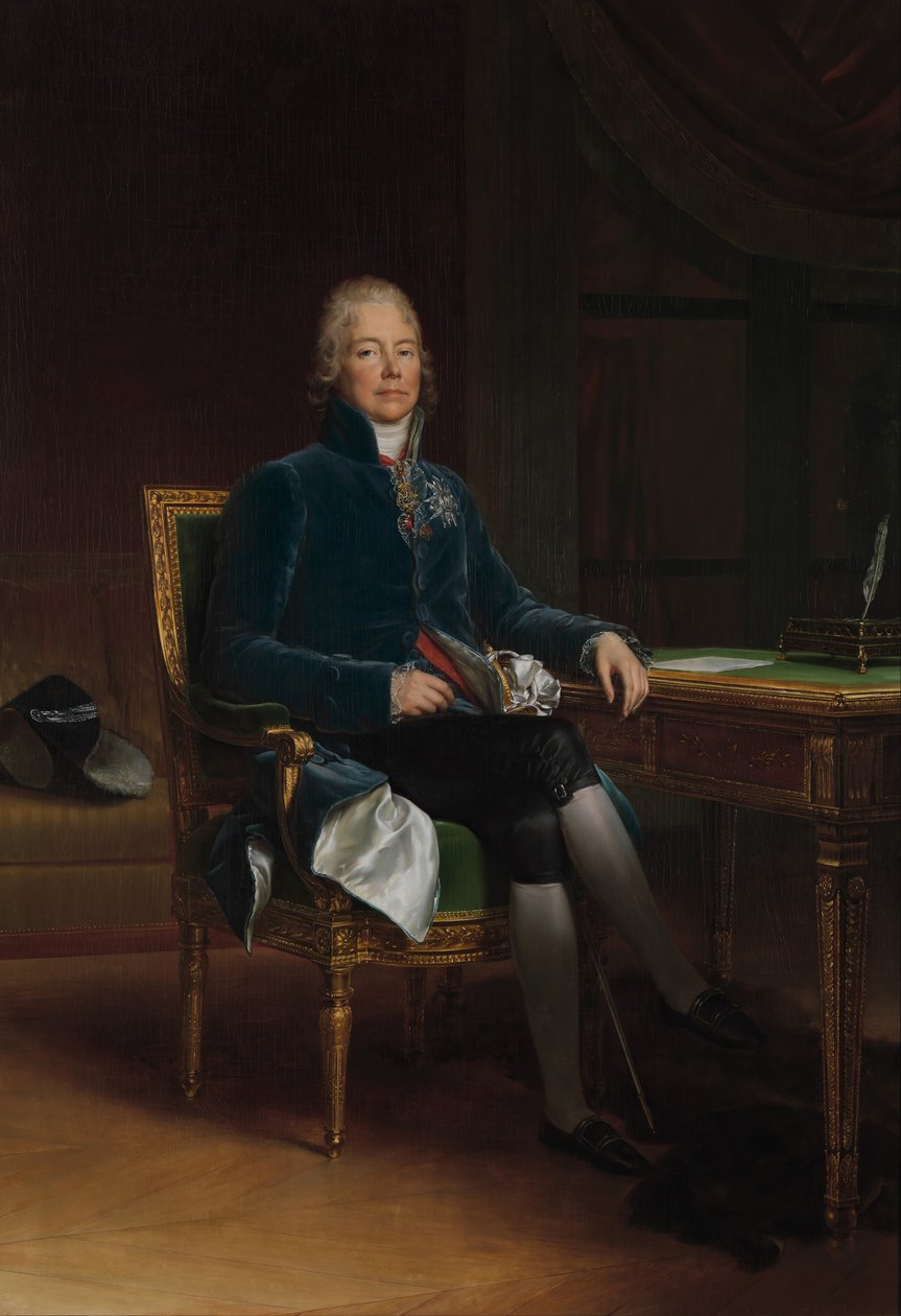Charles Maurice de Talleyrand Périgord 1754-1838, prins av Benevento, 1808. av Francois Pascal Simon Gerard