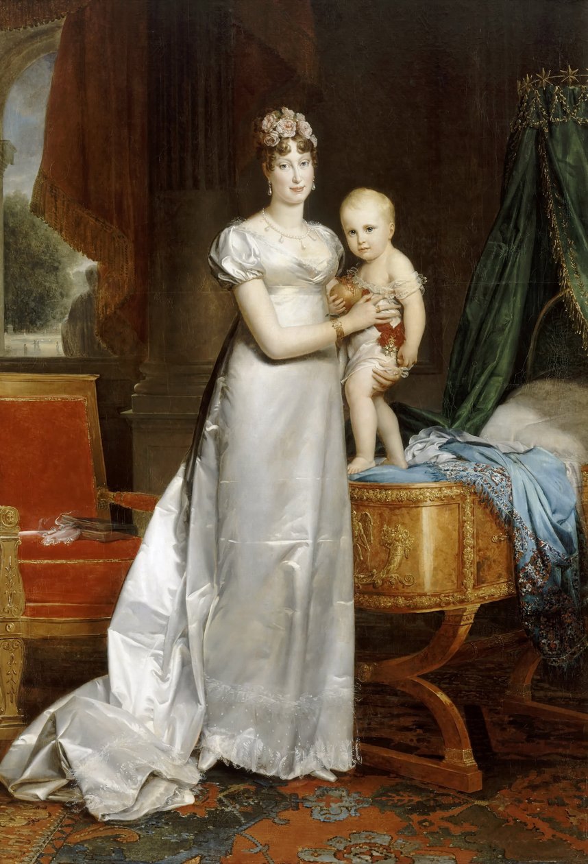 Keiserinne Marie-Louise med kongen av Roma av Francois Pascal Simon Gerard