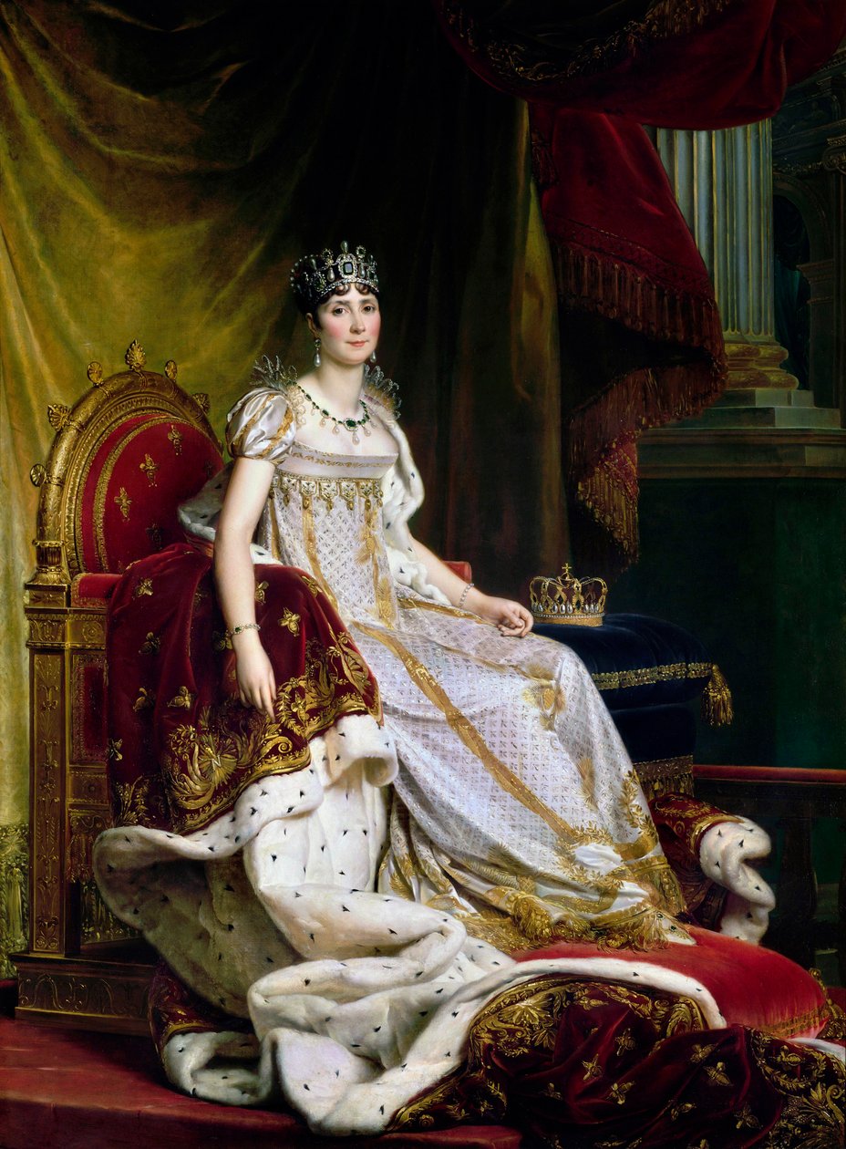 Joséphine de Beauharnais, den første kona til Napoléon Bonaparte 1763-1814 i kroningsdrakt, 1807-1808 av Francois Pascal Simon Gerard
