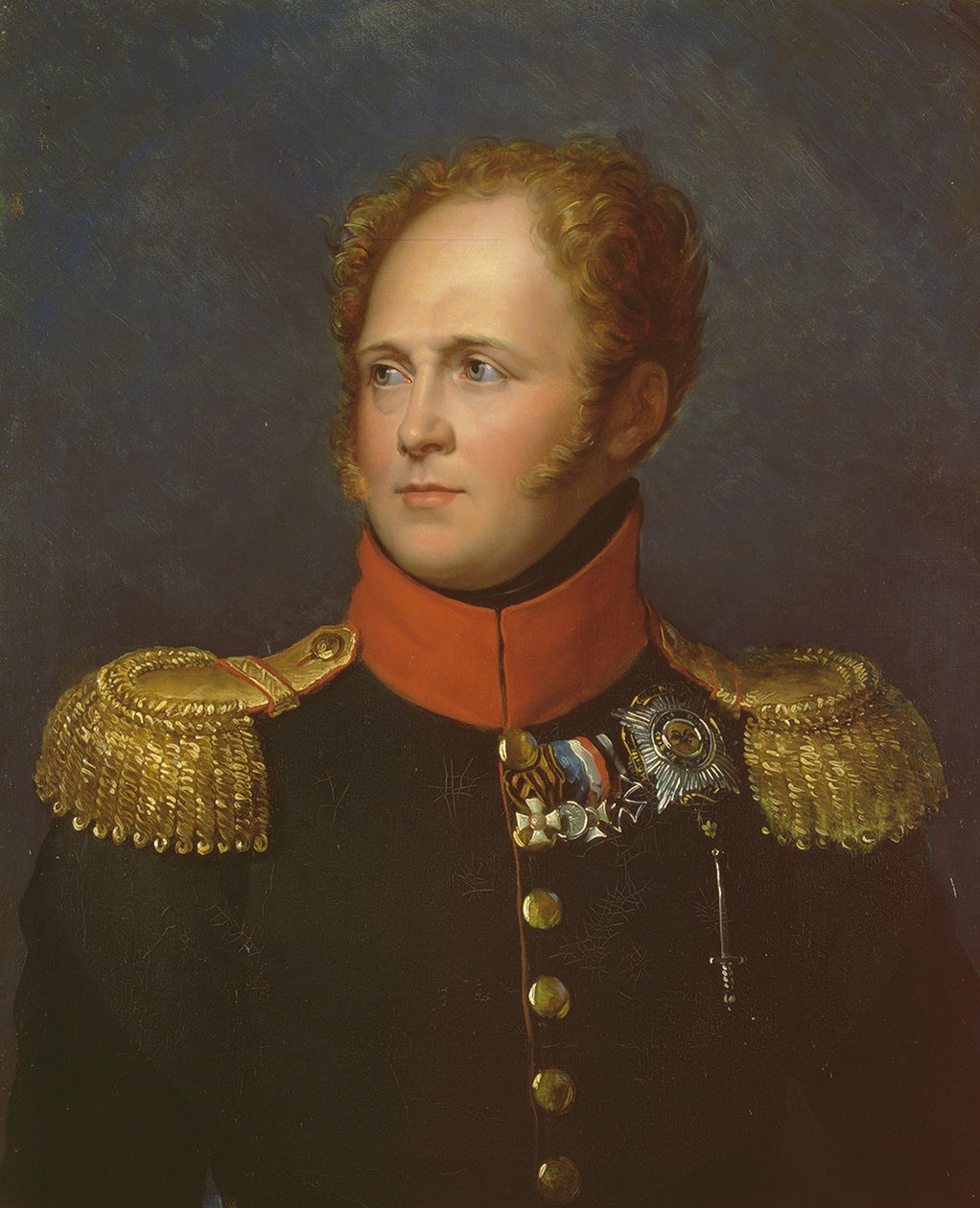 Portrett av keiser Alexander I 1777-1825, ca 1814 av Francois Pascal Simon Gerard