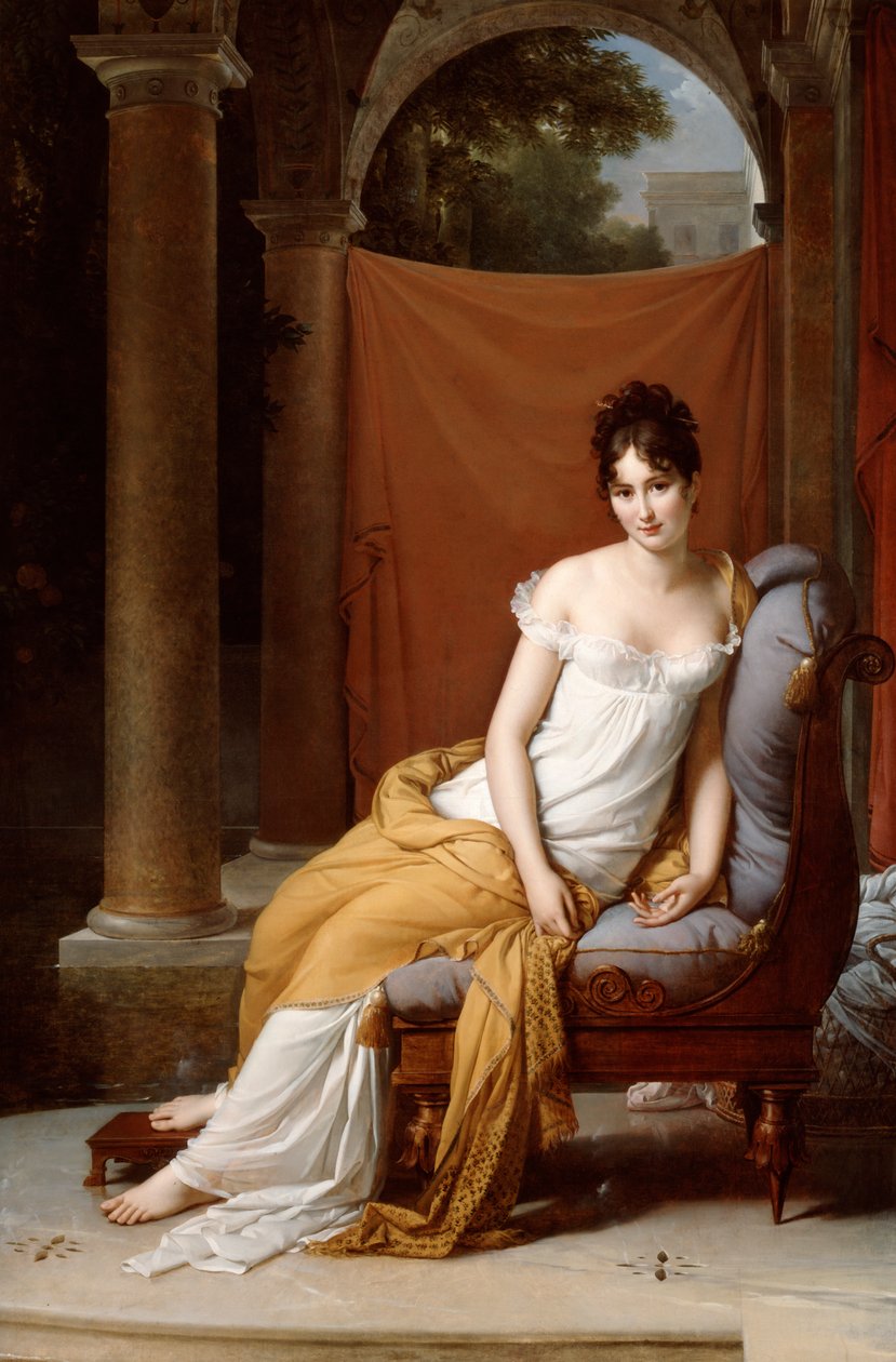 Portrett av Juliette Recamier, 1805. av Francois Pascal Simon Gerard