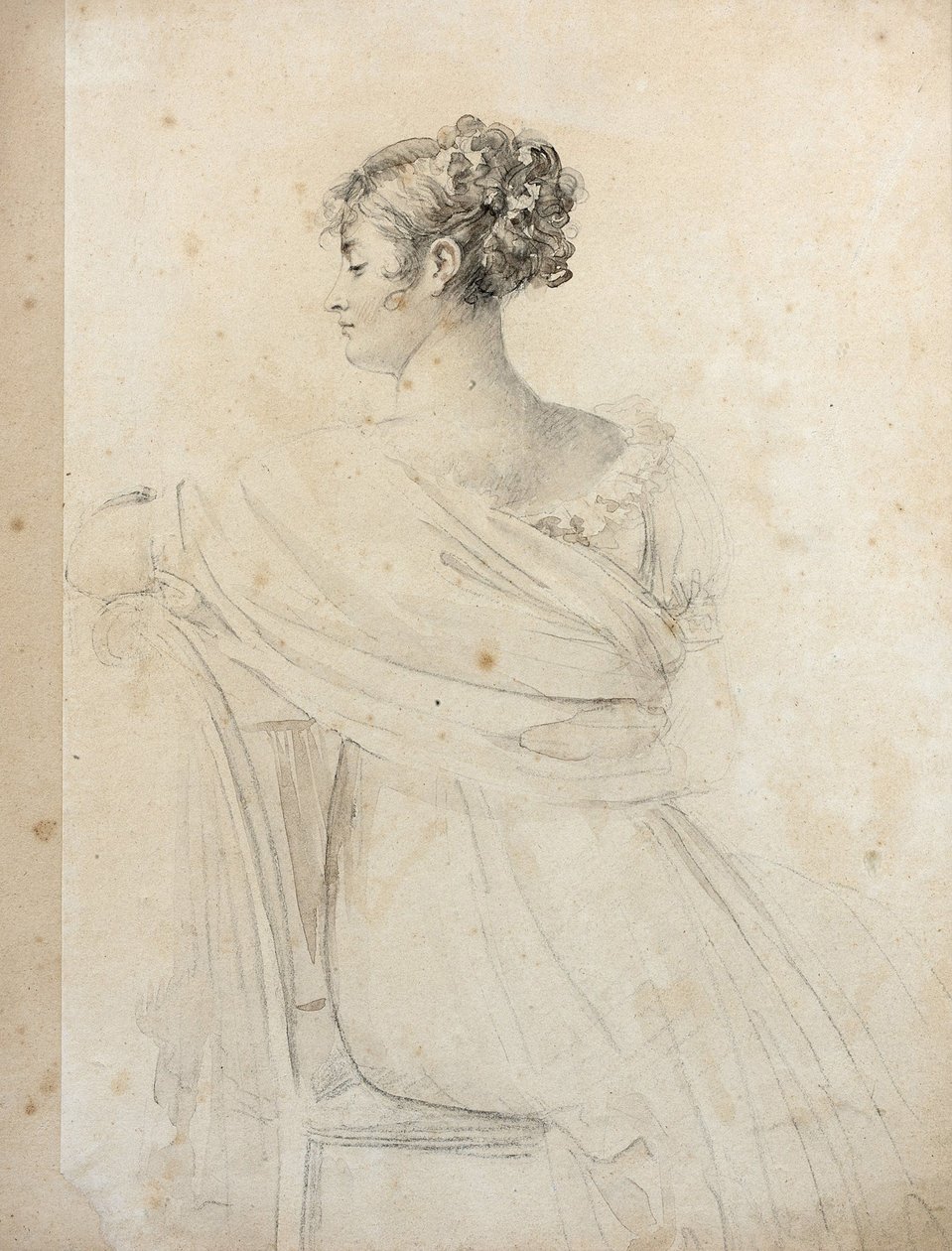 Portrett av Madame Récamier 1777-1849. av Francois Pascal Simon Gerard
