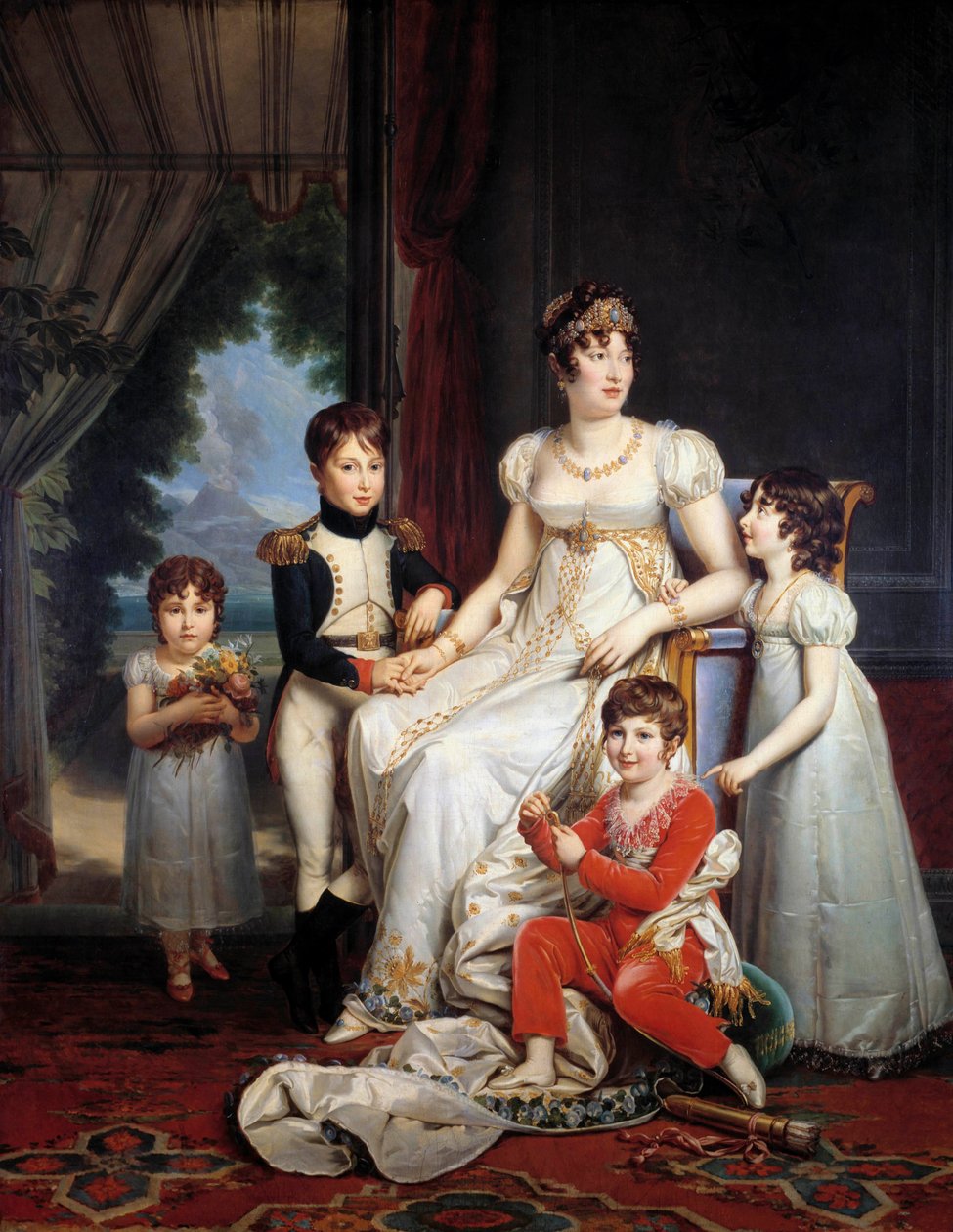 Portrett av Marie-Annonciade sa Caroline Bonaparte av Francois Pascal Simon Gerard