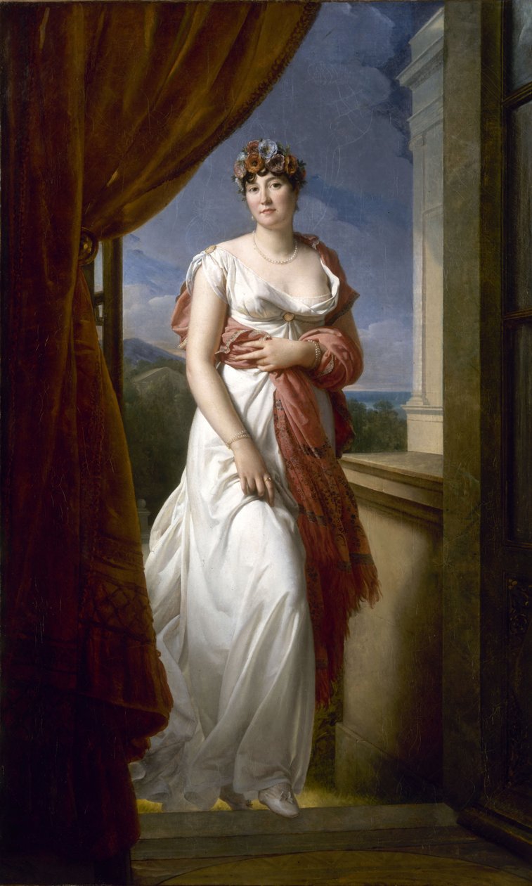 Portrett av Thérésa Cabarrus, Madame Tallien 1773-1835, 1805. av Francois Pascal Simon Gerard