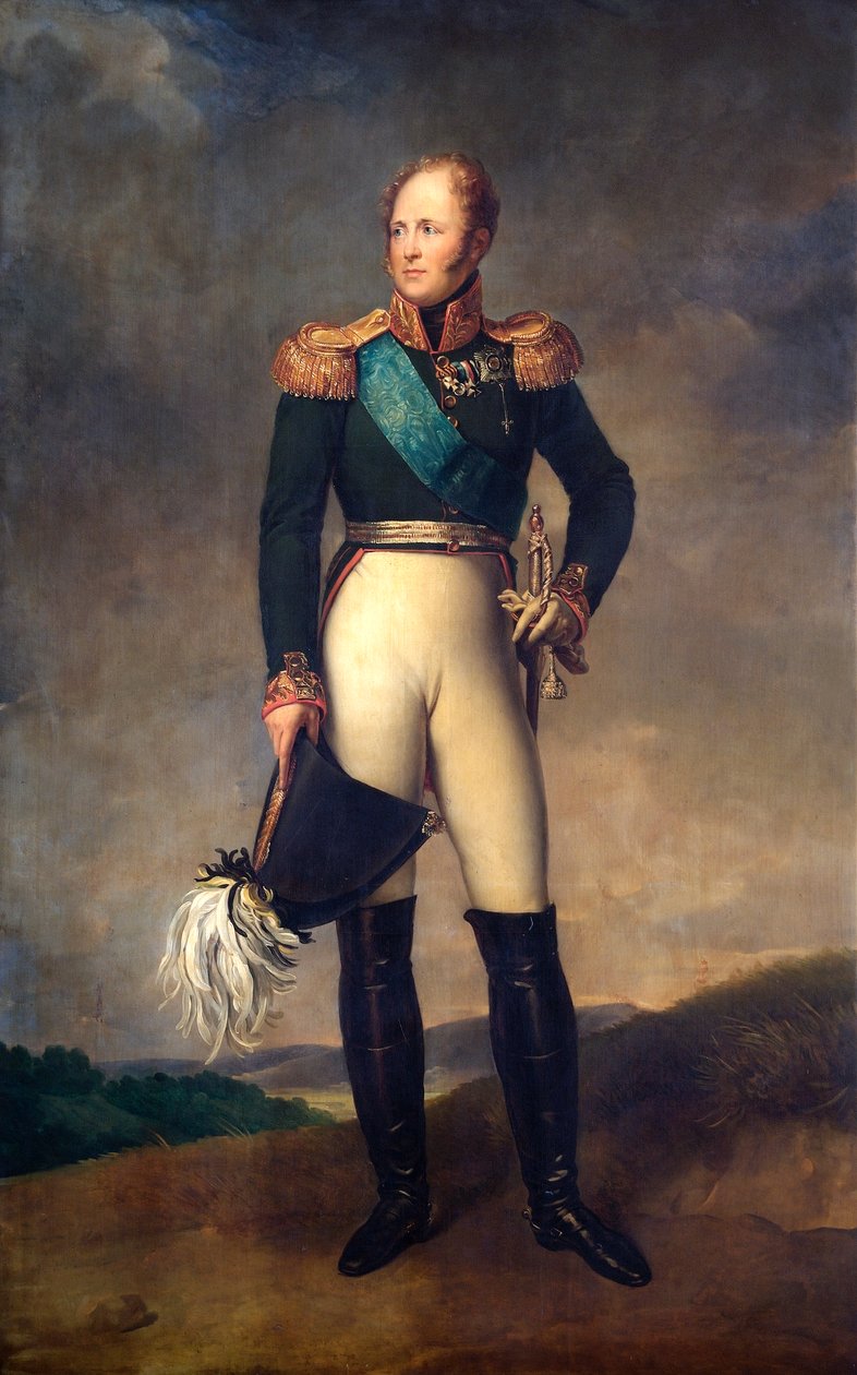 Portrett av tsar Alexander I av Russland, 1817 av Francois Pascal Simon Gerard