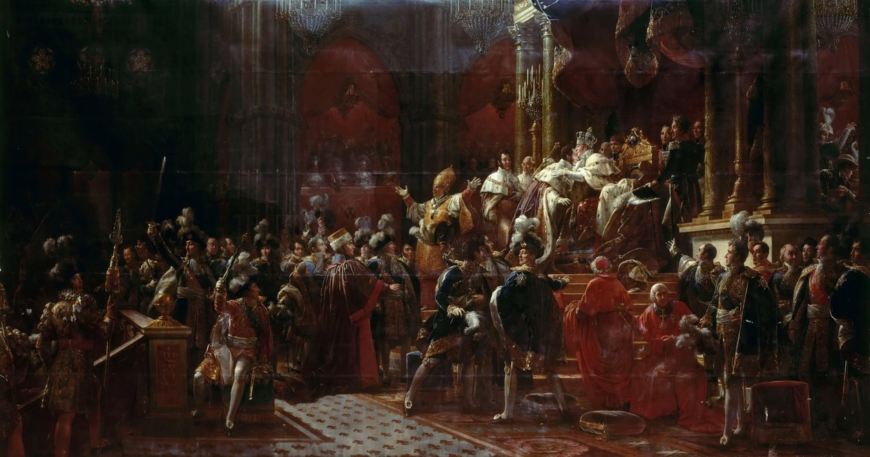 Kroningen av Charles X av Frankrike i Reims, 29. mai 1825 av Francois Pascal Simon Gerard
